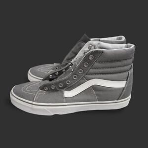 SOLD- Grey/White Sk8 Hi Vans Sneakers, Men's 10